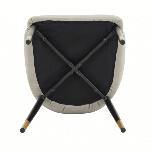 Cadeiras de jantar em PU - 2 unidades - encosto com design em forma de raio, repelentes à água, resistentes e duradouras, de fácil manutenção, estofamento espesso de alta elasticidade - Preto e cinzento quente