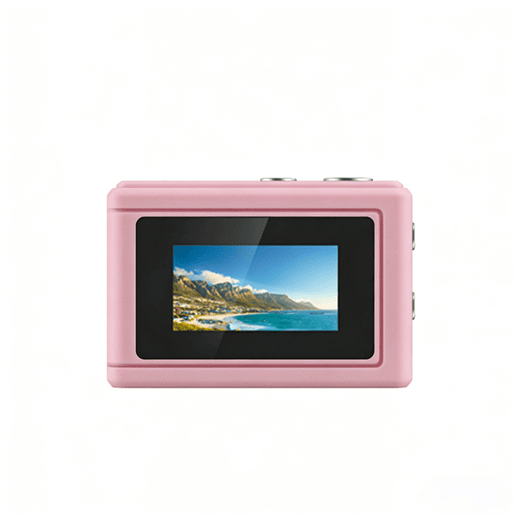 Mini Câmara RUSH HORSE 12MP DC23 Rosa Bateria Duração