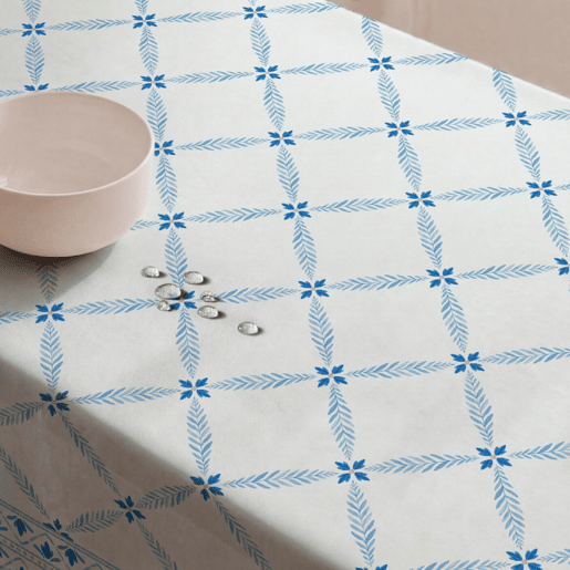 Toalha de mesa impermeável Tesela - 100% algodão - 100x150 cm