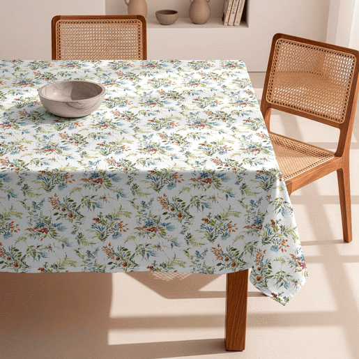 Toalha de mesa impermeável Ikigai H - 100% algodão - 150x200 cm