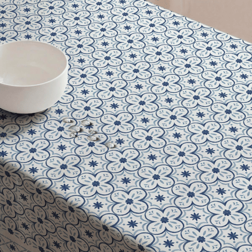 Toalha de mesa impermeável Crosses - 100% algodão - 150x150 cm