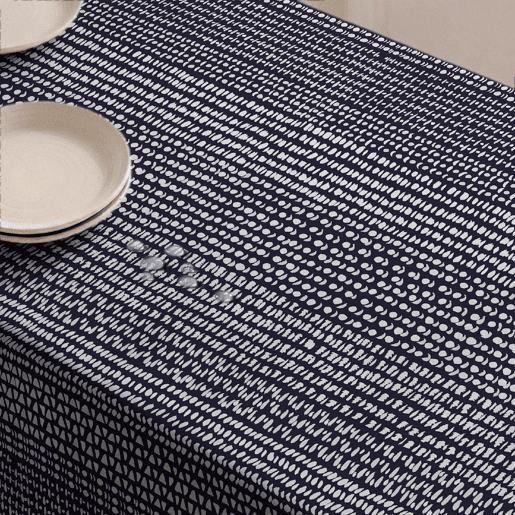 Toalha de mesa impermeável Frieze - 100% algodão - 150x250 cm