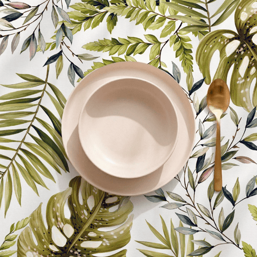 Toalha de mesa impermeável Stefania - 100% algodão - 140x200 cm