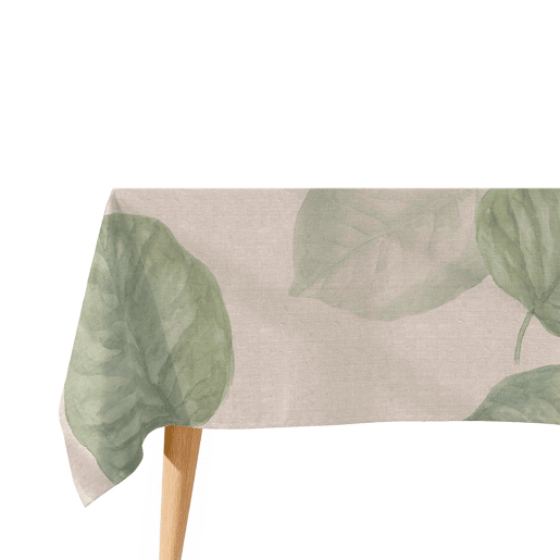 Toalha de mesa impermeável Elephant Ear - 100% algodão - 150x300 cm
