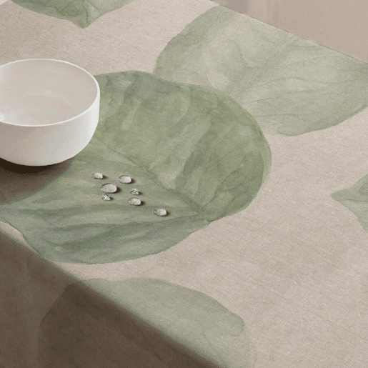 Toalha de mesa impermeável Elephant Ear - 100% algodão - 150x300 cm