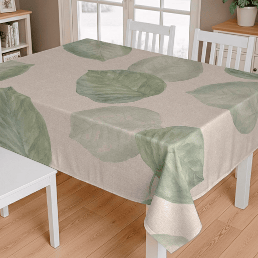 Toalha de mesa impermeável Elephant Ear - 100% algodão - 150x300 cm