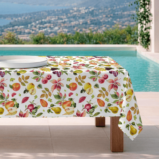 Toalha de mesa impermeável Sella - 100% algodão - 140x200 cm
