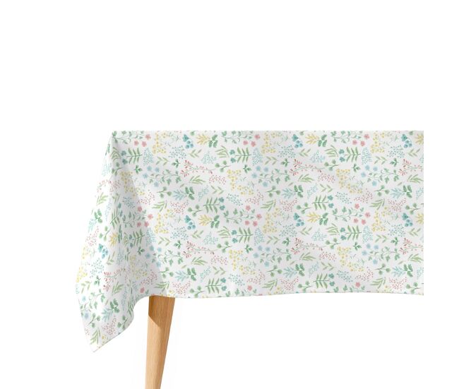 Mantel antimanchas cuqui - 100% algodón - 150x250 cm