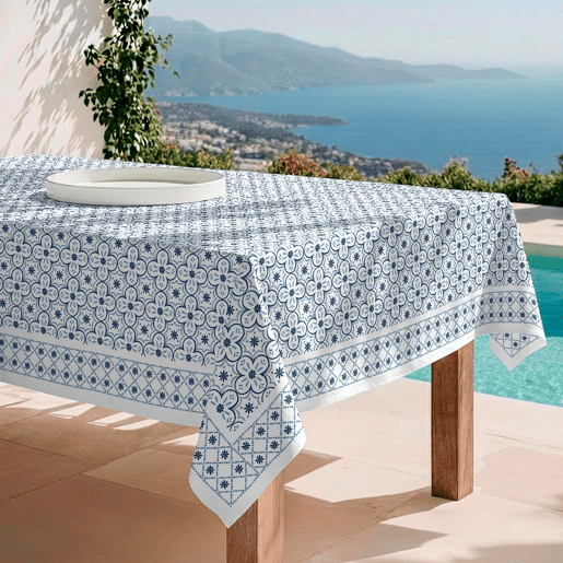 Toalha de mesa impermeável Crosses - 100% algodão - 150x250 cm