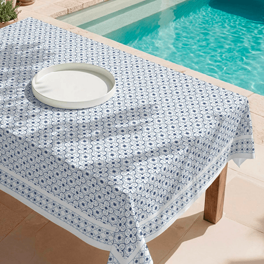 Toalha de mesa impermeável Crosses - 100% algodão - 150x250 cm
