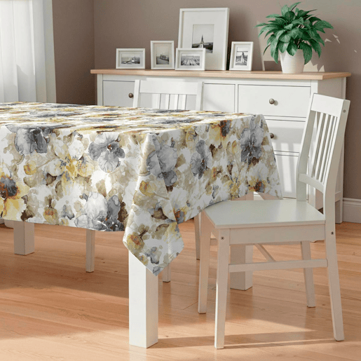 Toalha de mesa impermeável Nebbia - 100% algodão - 140x250 cm
