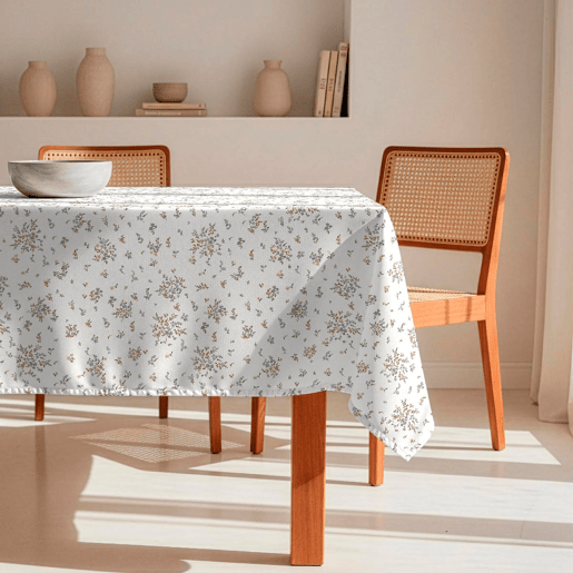 Toalha de mesa impermeável Luna - 100% algodão - 150x200 cm