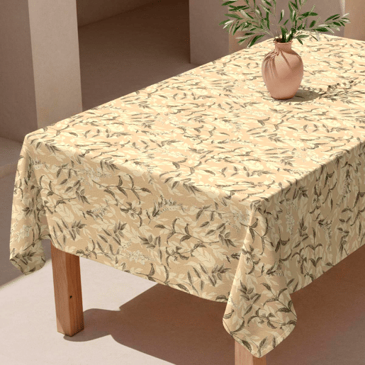 Toalha de mesa impermeável Ikigai N - 100% algodão - 150x200 cm