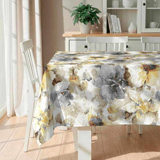 Toalha de mesa impermeável Nebbia - 100% algodão - 140x140 cm
