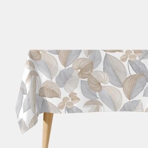 Toalha de mesa 100% algodão Leaves - natural 150x200 cm