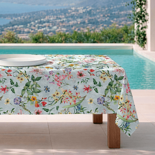 Toalha de mesa impermeável Maggio - 100% algodão - 140x200 cm