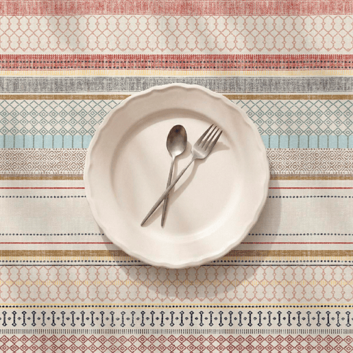 Toalha de mesa impermeável Texas - 100% algodão - 150x250 cm