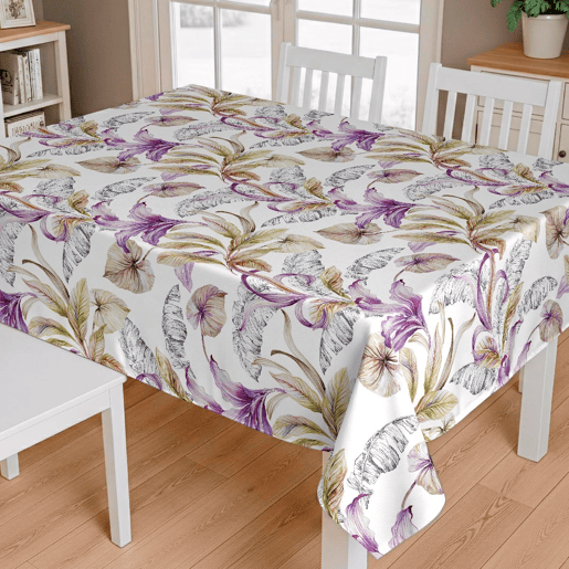 Toalha de mesa impermeável Ulutu - 100% algodão - 140x200 cm