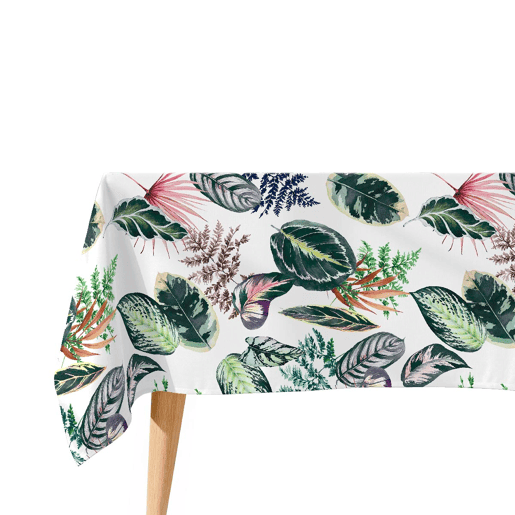Toalha de mesa impermeável Tropalm - 100% algodão - 140x200 cm