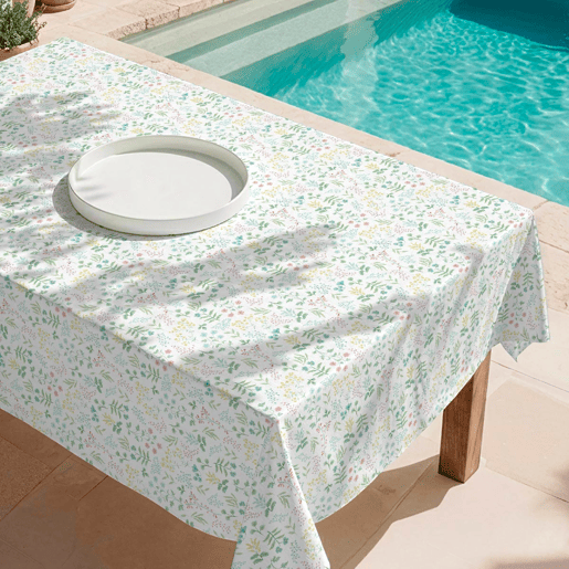 Toalha de mesa impermeável Cuqui - 100% algodão - 150x200 cm
