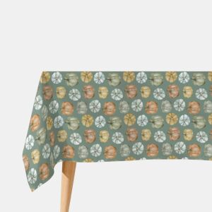 Toalha de mesa impermeável Pumpkin verde - 100% algodão - 100x150 cm