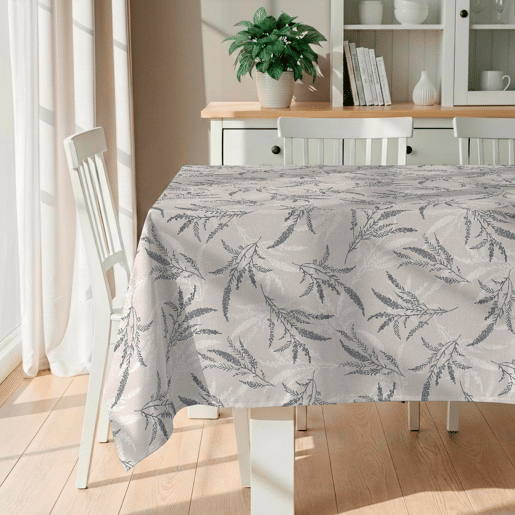 Toalha de mesa impermeável Botanical - 100% algodão - 150x300 cm