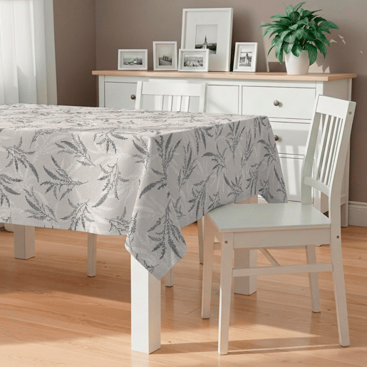 Toalha de mesa impermeável Botanical - 100% algodão - 150x200 cm