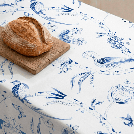Toalha de mesa 100% algodão Peacock 150x250 cm