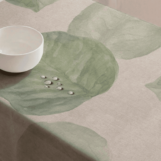 Toalha de mesa impermeável Elephant Ear - 100% algodão - 150x200 cm