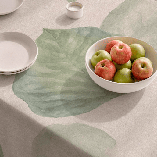 Toalha de mesa impermeável Elephant Ear - 100% algodão - 150x200 cm