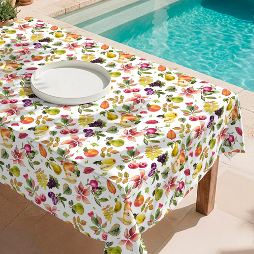 Toalha de mesa impermeável Sella - 100% algodão - 140x140 cm