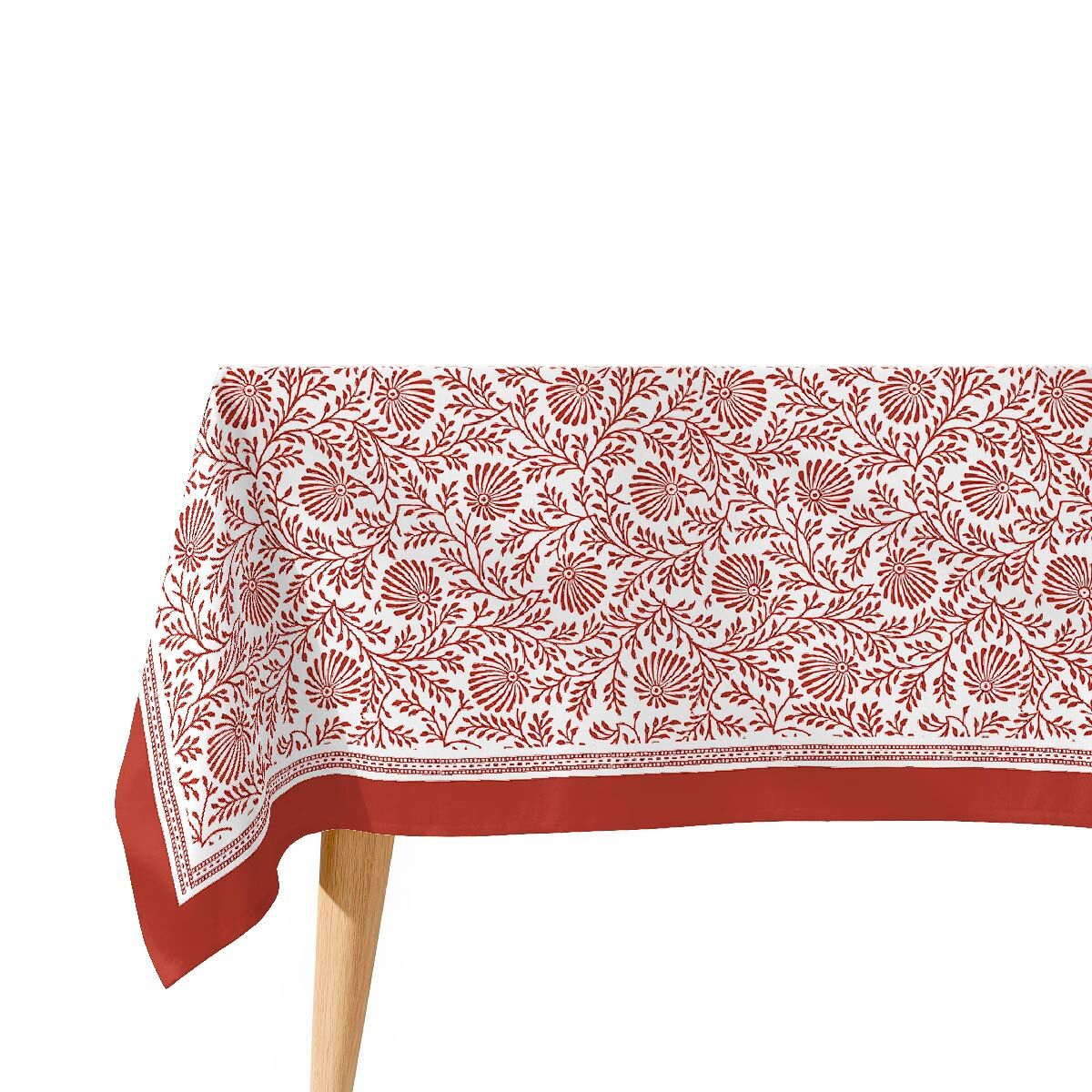 Mantel antimanchas rajasthan - 100% algodón - 150x150 cm