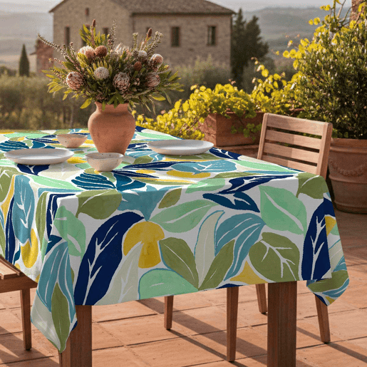 Toalha de mesa impermeável Fresh - 100% algodão - 140x180 cm