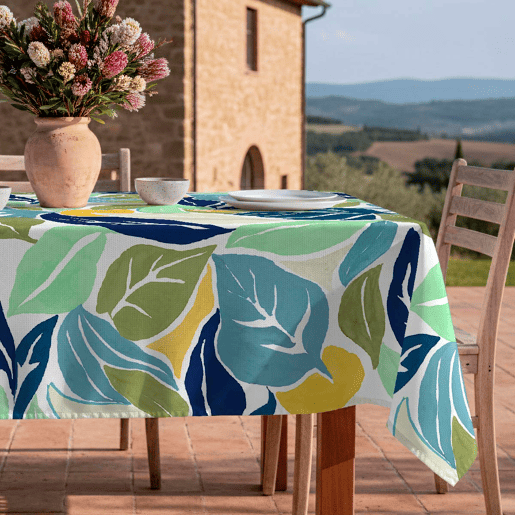 Toalha de mesa impermeável Fresh - 100% algodão - 140x180 cm