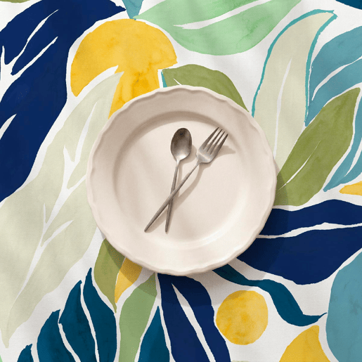 Toalha de mesa impermeável Fresh - 100% algodão - 140x180 cm