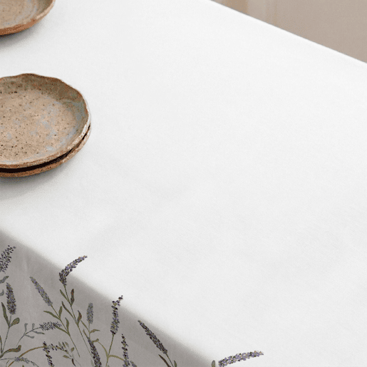 Toalha de mesa 100% algodão Lavender 150x250 cm