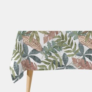 Toalha de mesa impermeável Foliage - 100% algodão - 150x250 cm