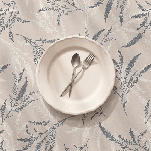 Toalha de mesa impermeável Botanical - 100% algodão - 100x150 cm