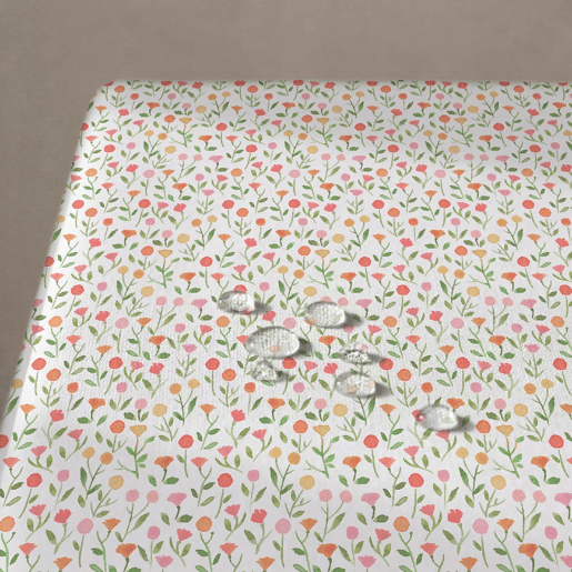 Toalha de mesa impermeável Printemps - 100% algodão - 140x200 cm