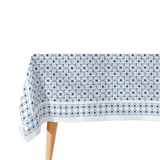 Toalha de mesa impermeável Crosses - 100% algodão - 150x200 cm