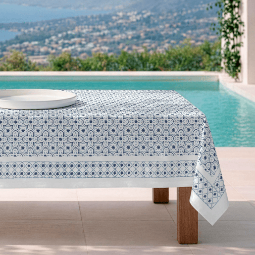 Toalha de mesa impermeável Crosses - 100% algodão - 150x200 cm