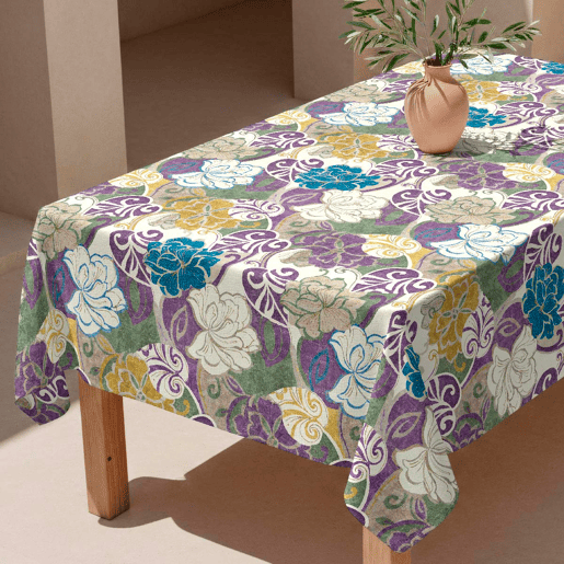 Toalha de mesa impermeável Nile - 100% algodão - 150x200 cm