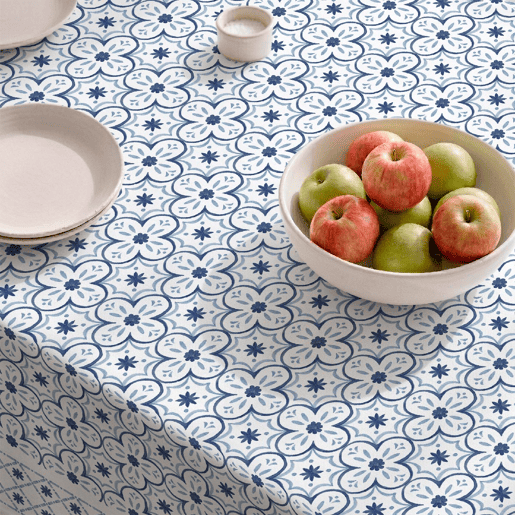 Toalha de mesa impermeável Crosses - 100% algodão - 100x150 cm