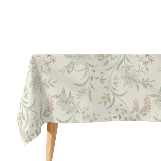 Toalha de mesa impermeável Laure - 100% algodão - 150x150 cm
