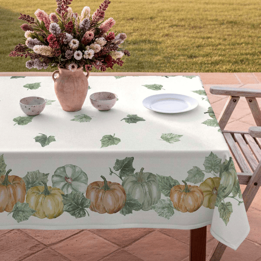 Toalha de mesa 100% algodão Pumpkin 150x200 cm Toalha de mesa 100% algodão Pumpkin 150x200 cm