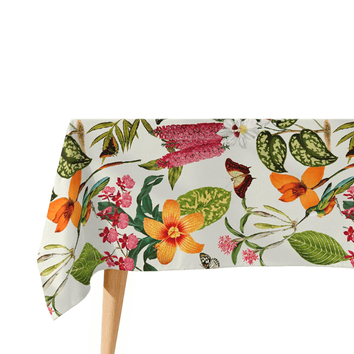 Toalha de mesa impermeável Paraiso - 100% algodão - 150x200 cm