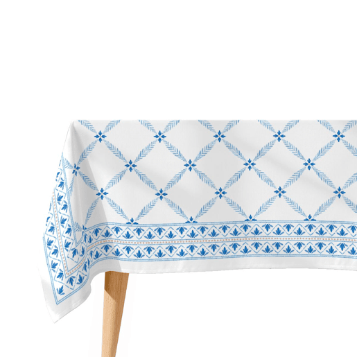 Toalha de mesa impermeável Tesela - 100% algodão - 150x300 cm
