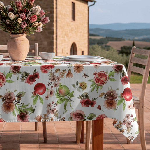 Toalha de mesa impermeável Mingrana - 100% algodão - 140x250 cm Toalha de mesa impermeável Mingrana - 100% algodão - 140x250 cm