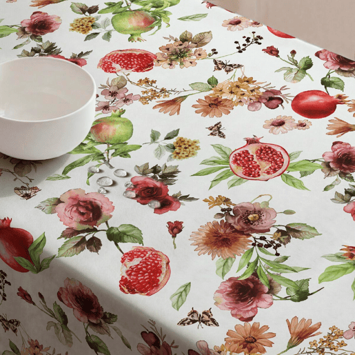 Toalha de mesa impermeável Mingrana - 100% algodão - 140x250 cm Toalha de mesa impermeável Mingrana - 100% algodão - 140x250 cm