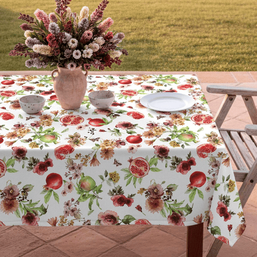 Toalha de mesa impermeável Mingrana - 100% algodão - 140x250 cm Toalha de mesa impermeável Mingrana - 100% algodão - 140x250 cm